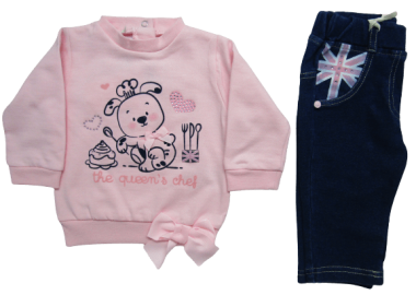 MIGNOLO ΒΡΕΦΙΚΟ ΣΕΤ ΜΕ ΚΟΛΑΝ 2H189 - ροζ ΡΟΖ - OEM - 