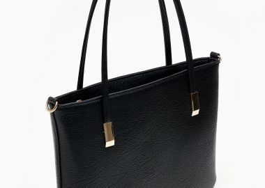 Μικρή τσάντα ώμου δερματίνη - Μαύρο - Issue - 