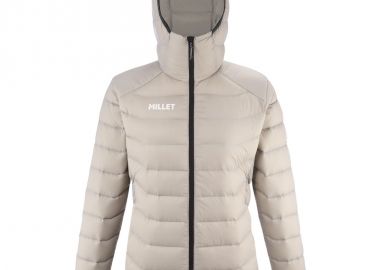MILLET W Kamet Down Hoodie Jacket Beige - Millet - 
