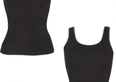 Minerva Αμάνικα Βαμβακερά Γυναικεία Φανελάκια Μαύρα 2Pack 90-92202-045 Μαύρο - Minerva - 