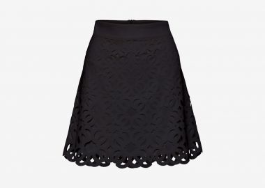 Mini A-Line Skirt in Black - Cutcuutur - 