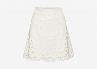 Mini A-Line Skirt in White - Cutcuutur - 