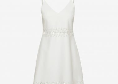 Mini Dress in White - Cutcuutur - 