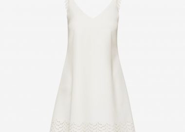 Mini Dress in White - Cutcuutur - 