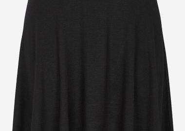 Mini ελαστική φούστα σε μαύρο χρώμα -  - 