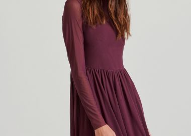 Μίνι φόρεμα με εωτερική φόδρα και τούλι - FUNKY BUDDHA - 