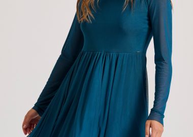 Μίνι φόρεμα με εωτερική φόδρα και τούλι - FUNKY BUDDHA - 