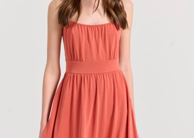 Μίνι φόρεμα με λάστιχο στη μέση - FUNKY BUDDHA - 