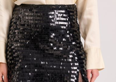 Μίνι φούστα με παγιέτες - FUNKY BUDDHA - 