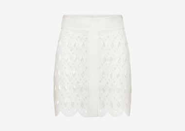 Mini Skirt in White - Cutcuutur - 