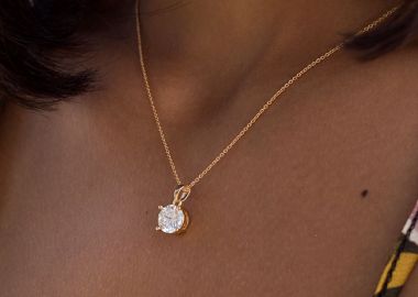 MINIMAL DIAMOND GOLD NECKLACE - sense-shop - 