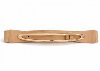 minimal ελαστική ζώνη Patrizia μπεζ - PerfectDress.gr - 