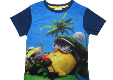 MINIONS ΠΑΙΔΙΚΟ T-SHIRT 0537 – μπλε ΜΠΛΕ ΣΚΟΥΡΟ - OEM - 