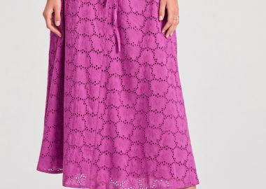 Μίντι embroidery φούστα σε γραμμή Άλφα - FUNKY BUDDHA - 