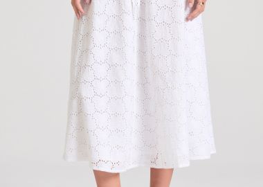 Μίντι embroidery φούστα σε γραμμή Άλφα - FUNKY BUDDHA - 