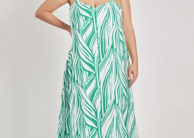 Μίντι φόρεμα με τιράντες εμπριμέ VERO MODA -  - 