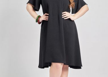 Μίντι φόρεμα washed ανάγλυφο -  - 