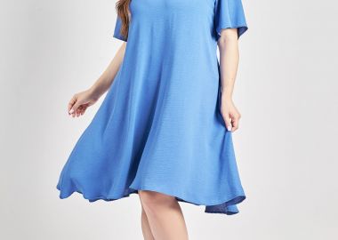 Μίντι φόρεμα washed ανάγλυφο -  - 