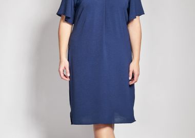 Μίντι Φόρεμα Washed με Λούρεξ λεπτομέρεια -  - 