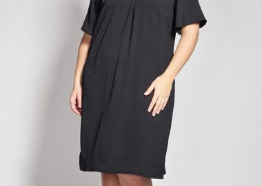 Μίντι Φόρεμα Washed με Λούρεξ λεπτομέρεια -  - 