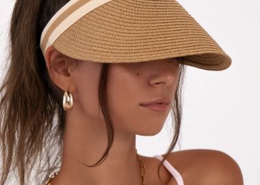 MINX STRAW SUN VISOR - fashionroom - 