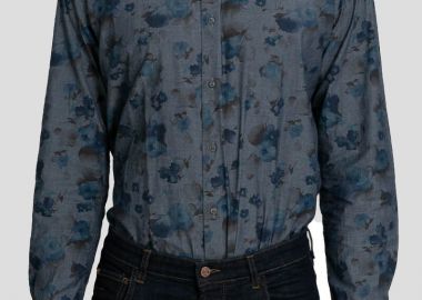 MIRCAM Ανδρικό Πολύχρωμο Floral Print Shirt - MIRCAM - 