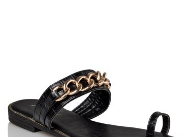 MISS NV Γυναικεία Πέδιλα Παντόφλες V96-15413-34 Mαύρο - MISS NV - 