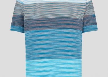 MISSONI Ανδρικό Πολύχρωμο Cotton Knit With Degrade Stripes - MISSONI - 