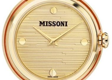 MISSONI Fiammato Swiss Made - MWNY00221 Gold case with Stainless Steel Bracelet - Missoni - 