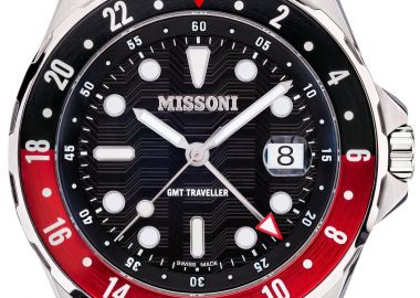 MISSONI GMT Traveller Swiss Made - MWNX00421 Silver case with Stainless Steel Bracelet - Missoni - 