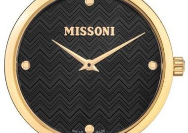 MISSONI M1 Gift Set Swiss Made - MWY201221 Gold case with Stainless Steel Bracelet - Missoni - 