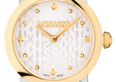 MISSONI Mini Monogram Swiss Made - MW2Z00323 Silver & Gold case with Stainless Steel Bracelet - Missoni - 
