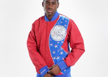 Mitchell & Ness 75th Anniversary Philadelphia 76ers Ανδρικό Bomber Μπουφάν (9000099314_1634) - Mitchell & Ness - 