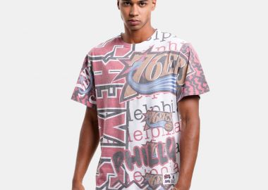 Mitchell & Ness Jumbotron 2.0 Sublimated Philadelphia 76ers Men's T-Shirt (9000117291_1539) - Mitchell & Ness - 