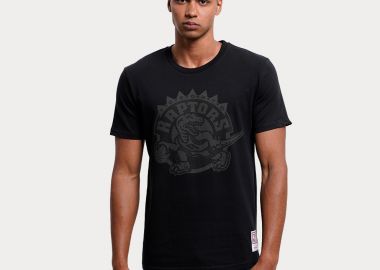 Mitchell & Ness NBA Toronto Raptors Black Tonal Print Ανδρικό T-shirt (9000156175_1469) - Mitchell & Ness - 