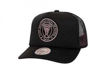 Mitchell Ness Inter Miami CF Trucker Cap HT10070IMCBLCK - Mitchell & Ness - 