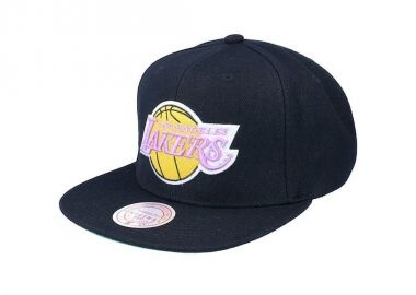 Mitchell Ness NBA Los Angeles Lakers Top Spot Snapback Hwc Lakers Cap HHSS2976LALYYPPPBLCK - Mitchell & Ness - 