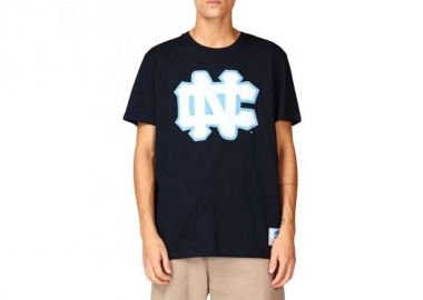 Mitchell Ness NCAA University Of North Carolina Large Logo Tee M BMTRINTL1272UNCNAVY - Mitchell & Ness - 