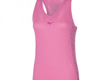 Mizuno Aero Γυναικεία Αθλητική Μπλούζα Αμάνικη Ροζ J2GA220164 - Mizuno - 