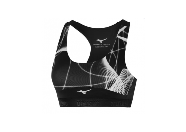 Mizuno Alpha Graphic Γυναικείο Αθλητικό Μπουστάκι Μαύρο J2GA270009 - Mizuno - 