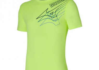 Mizuno Core Ανδρικό Αθλητικό T-shirt Κοντομάνικο Κίτρινο J2GA205737 - Mizuno - 