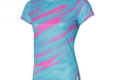 Mizuno Γυναικεία Αθλητική Μπλούζα Κοντομάνικη Τιρκουάζ J2GAA21023 - Mizuno - 