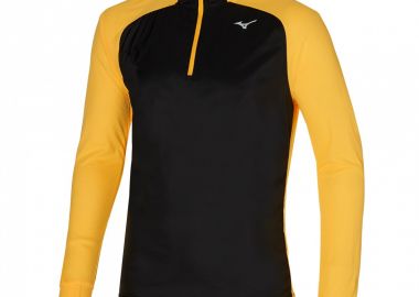 Mizuno Hybrid J2GC152509 Ανδρικό Αθλητικό T-shirt Κοντομάνικο με Φερμουάρ Μαύρο J2GC152509 - Mizuno - 