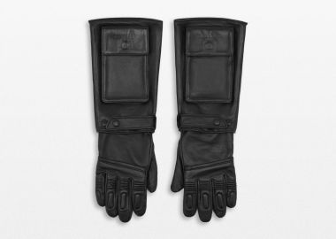 MM6 MAISON MARGIELA Ανδρικό Μαύρο Leather Gloves - MM6 MAISON MARGIELA - 