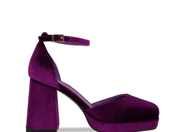 Μωβ βελούδινη γόβα - MIGATO - 