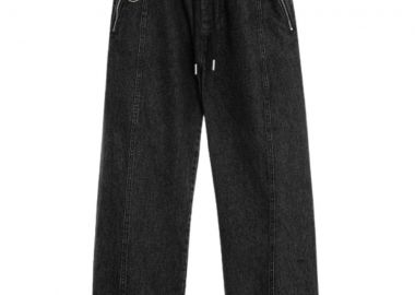 MOD WAVE MOVEMENT Denim Teddy Bear Παντελόνι - Μαύρο-MW091050434-BLACK - Mod Wave Movement - 
