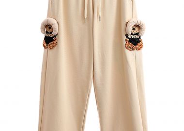 MOD WAVE MOVEMENT Φόρμες MIKE TEDDY PANTS - MW081050588 - ΜΠΕΖ-MW081050588-BEIGE - Mod Wave Movement - 