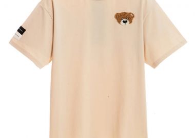 MOD WAVE MOVEMENT Unisex Oversized T-Shirt - Μπεζ -MW092020438-BEIGE - Mod Wave Movement - 