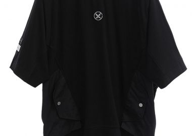 MOD WAVE MOVEMENT Unisex T-Shirt DOUBLE POCKETS ZIP MW082020477 - ΜΑΥΡΟ-MW082020477-BLACK - Mod Wave Movement - 