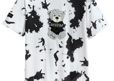 MOD WAVE MOVEMENT Unisex T-Shirt MIKE TEDDY TIE DYE MW082020640 - ΛΕΥΚΟ-HW082020640-WHITE - Mod Wave Movement - 